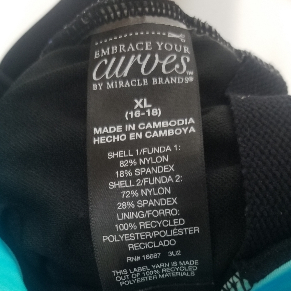 EUC blue and black swimsuit - Picture 3 of 5